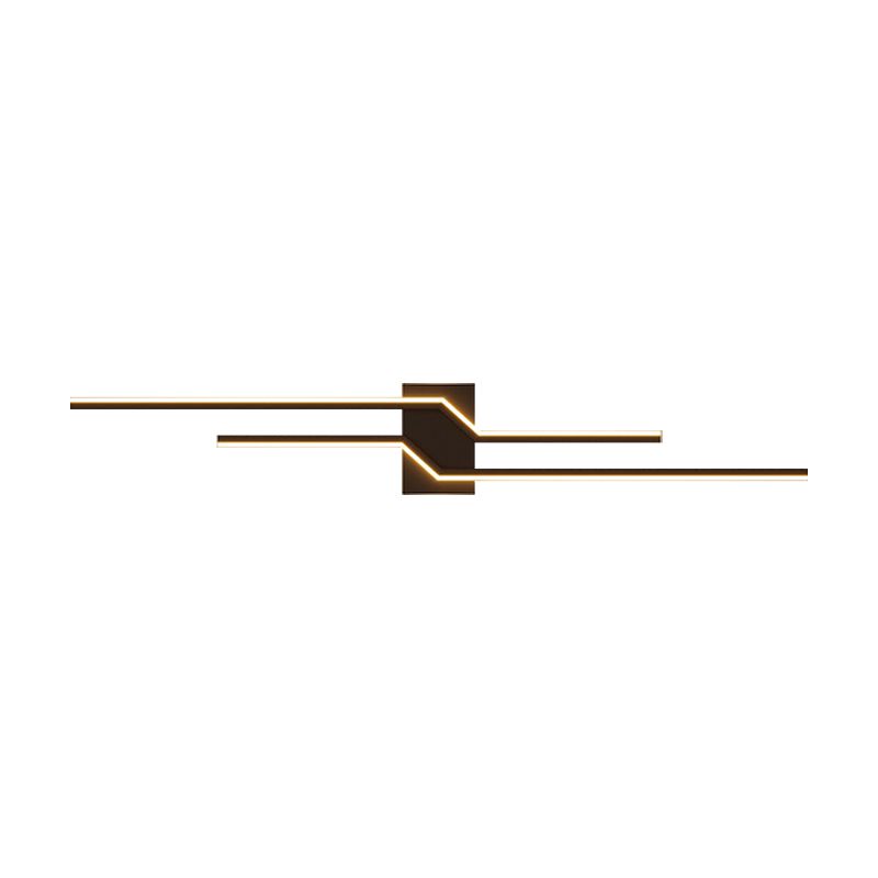 Arisha Minimalist Linear Metal Vanity Wall Light - Lamp Copper
