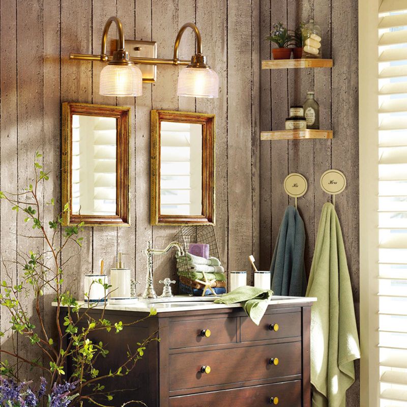 Arisha Prismatic Glass Vanity Wall Lamp - Lamp Copper