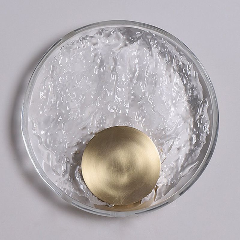 Kristy Art Deco Globe Crystal&Metal Bedroom Wall Lamp, Gold - Lamp Copper