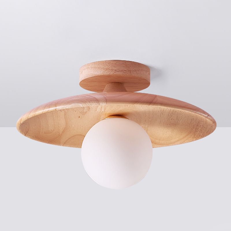 Oaki Flush Mount Ceiling Light - Lamp Copper