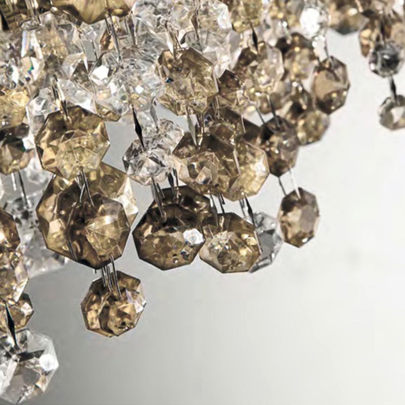 Kristy Modern Crystal Pendant Light Black/White/Brown/Gold - Lamp Copper