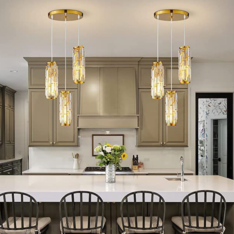 Kristy Cluster Pendant Light, Black & Gold - Lamp Copper