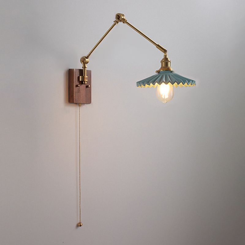 Muto Wall Lamp Modern, Folding Adjustable Metal, Study Room - Lamp Copper