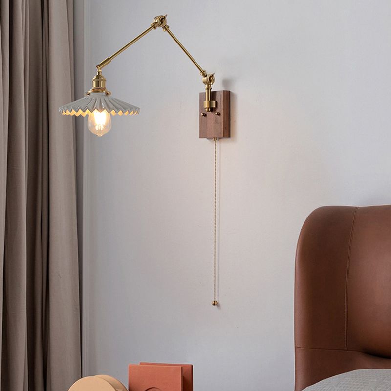 Muto Wall Lamp Modern, Folding Adjustable Metal, Study Room - Lamp Copper