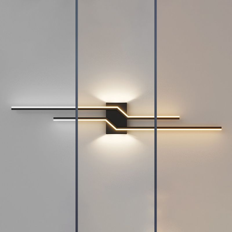 Arisha Minimalist Linear Metal Vanity Wall Light - Lamp Copper