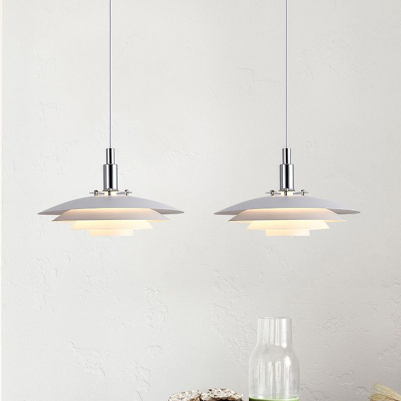 Nylo Contemporary Minimalist Frisbee Shaped Metal Pendant Light - Lamp Copper