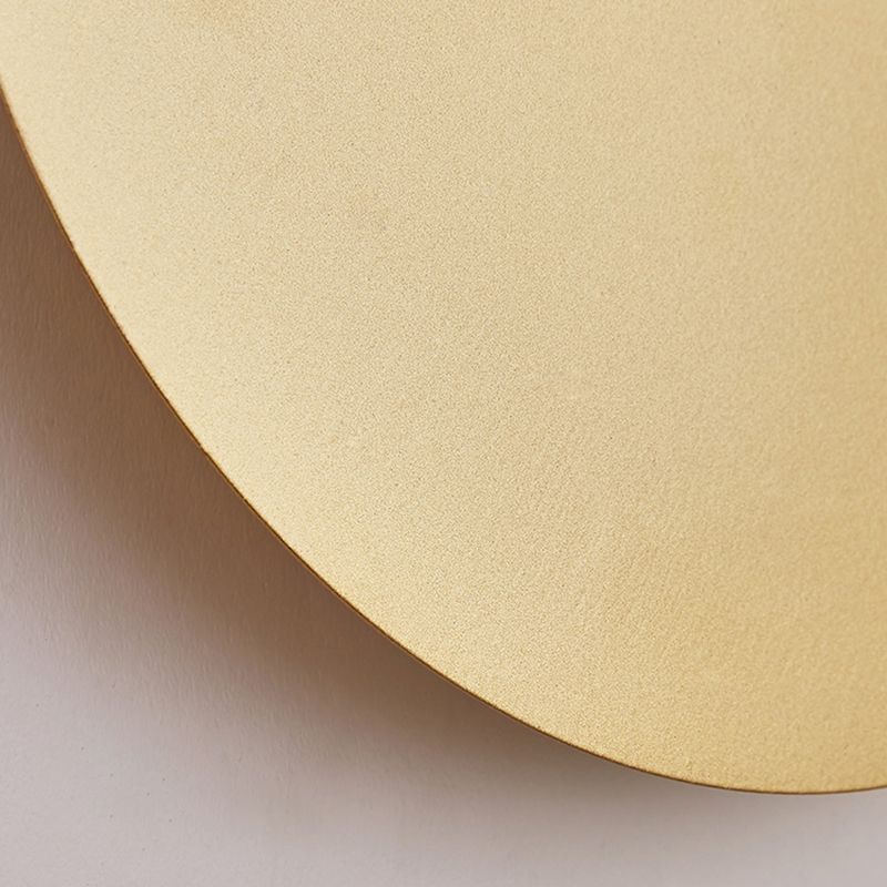 Arisha Minimalist Round Wall Mounted Lamp, Metal, Bedside/Living Room - Lamp Copper