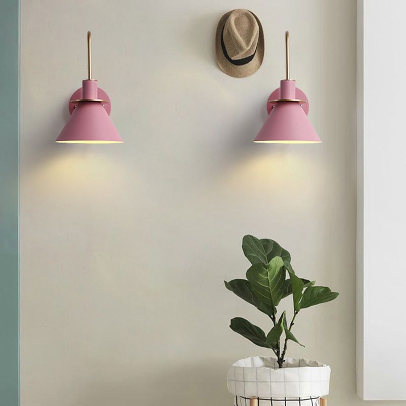 Valentina Vintage Horn Shape Metal Wall Lamp, Living room/Bedroom/Bathroom - Lamp Copper