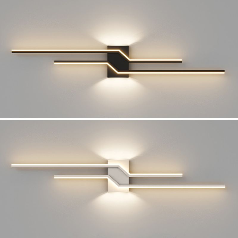 Arisha Minimalist Linear Metal Vanity Wall Light - Lamp Copper
