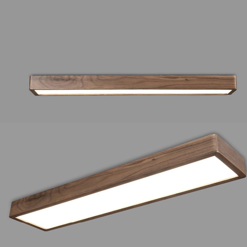 Muto Rectangular Designer Flush Mount Ceiling Light - Lamp Copper