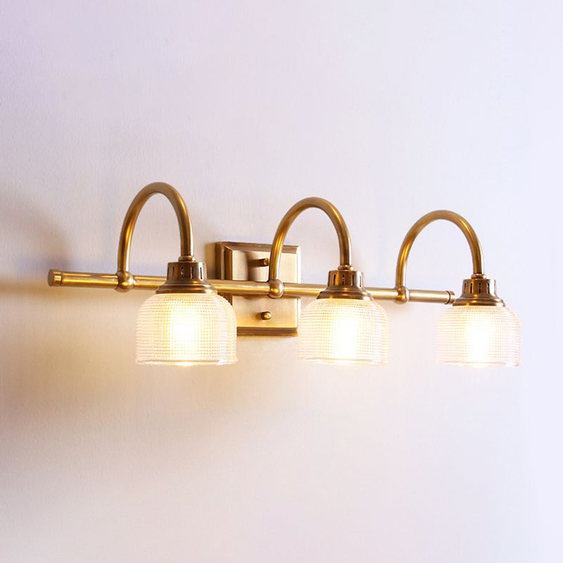 Arisha Prismatic Glass Vanity Wall Lamp - Lamp Copper
