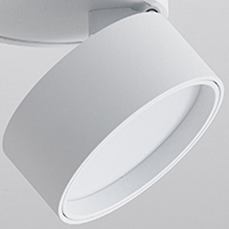 Arisha Flush Mount Ceiling Light Cylindrical Modern, Metal, Black/White, Hallway - Lamp Copper