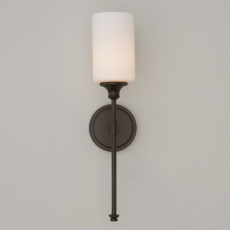 Tiffany Nordic Vanity Metal Glass Minimalism Wall Lamp, Black/Silver - Lamp Copper
