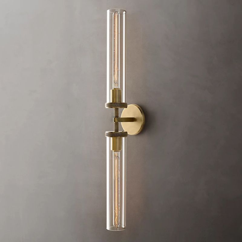 Arisha Modern Cylindrical Metal Led Wall Lamp, Black/Copper - Lamp Copper