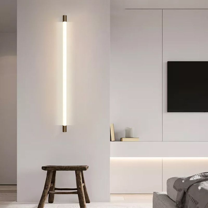 Arisha Modern Gold Mirror Front Vanity Wall Lamp, Metal/Acrylic - Lamp Copper