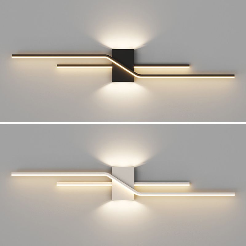 Arisha Minimalist Linear Metal Vanity Wall Light - Lamp Copper