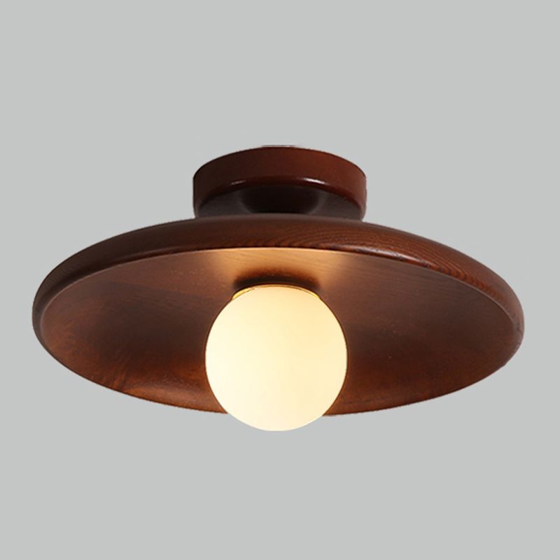 Oaki Flush Mount Ceiling Light - Lamp Copper