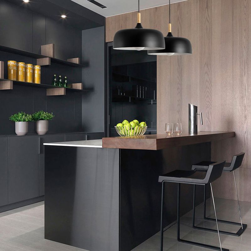 Aria Modern Pendant Light Dome Macaron Dining Room - Lamp Copper