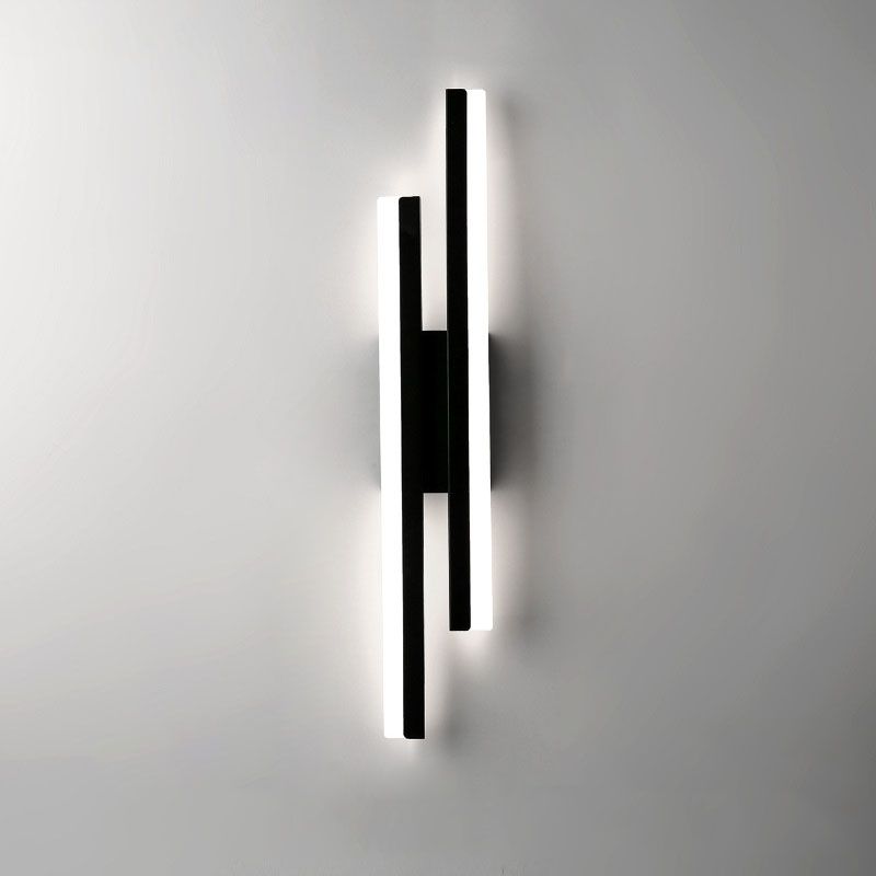 Cyral Minimalist Geometric Wall Lamp, Black/White - Lamp Copper