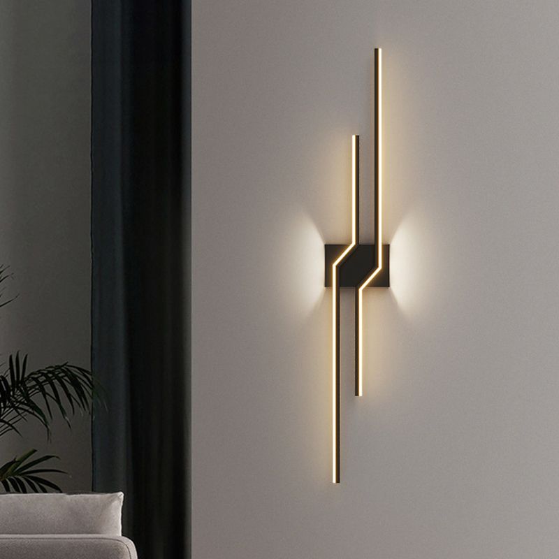 Arisha Minimalist Linear Metal Vanity Wall Light - Lamp Copper