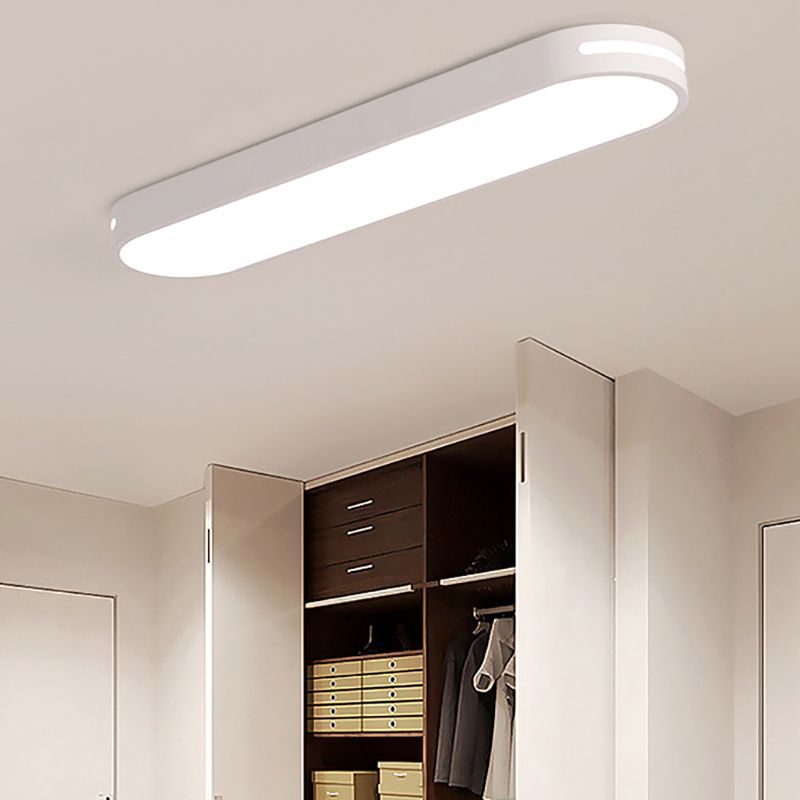 Arisha Oval Flush Mount LED Ceiling Light, Black/White/Grey/Gold - Lamp Copper