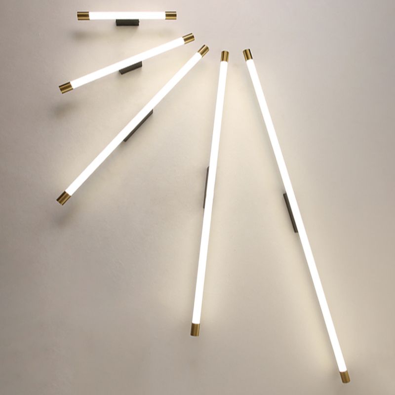 Arisha Modern Gold Mirror Front Vanity Wall Lamp, Metal/Acrylic - Lamp Copper