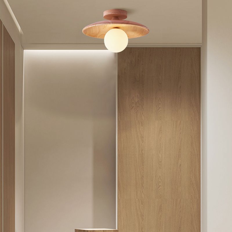 Oaki Flush Mount Ceiling Light - Lamp Copper