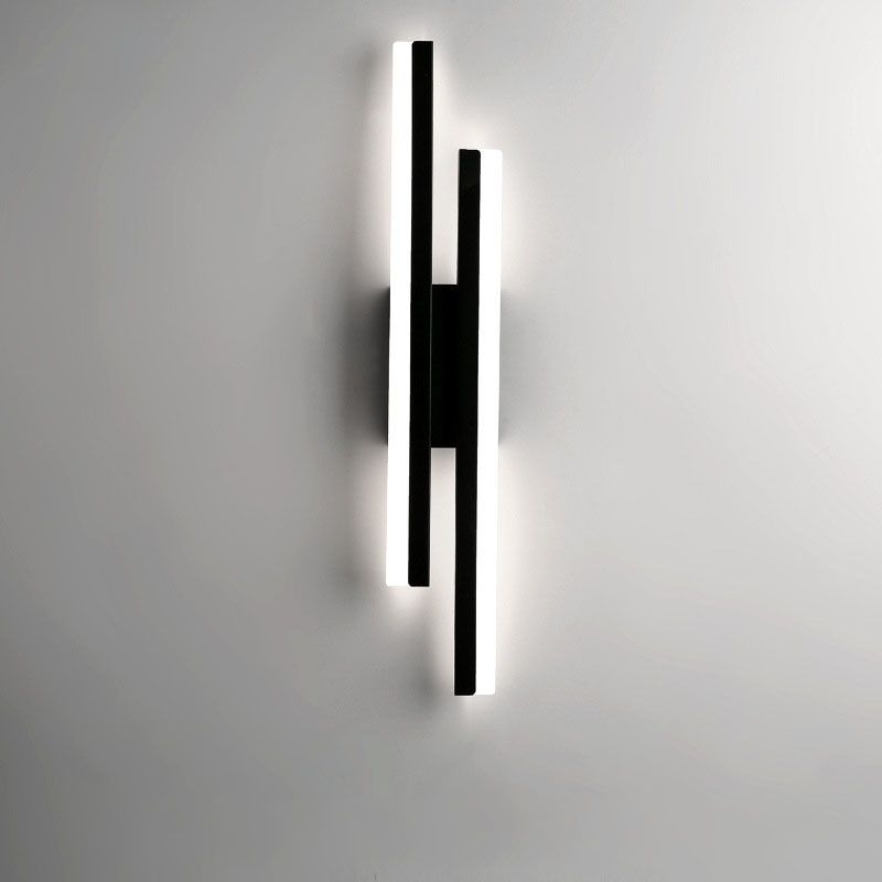Cyral Minimalist Geometric Wall Lamp, Black/White - Lamp Copper