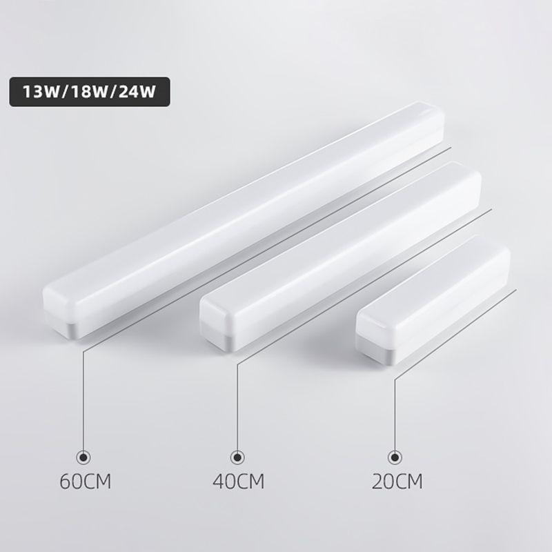 Arisha Modern Rectangular Acrylic Modern Wall Lamp, White - Lamp Copper