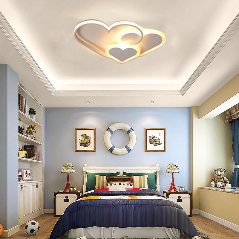 Aria LED Star Designer Flush Mount Ceiling Light - Lamp Copper