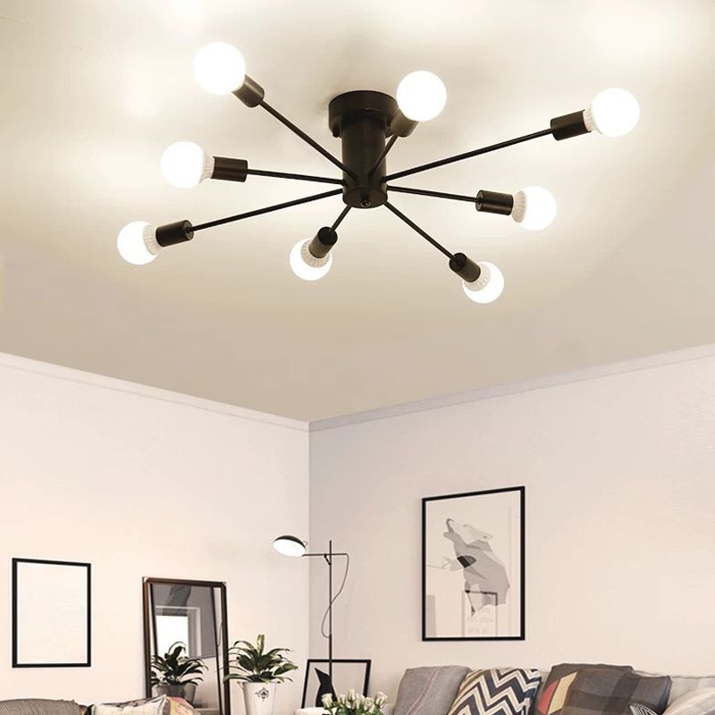 Valentina Modern Globe Bubble Flush Mount Ceiling Light - Lamp Copper