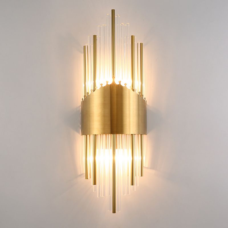 Kristy Luxury Gold Crystal Bedroom Bedside Wall Lamp - Lamp Copper