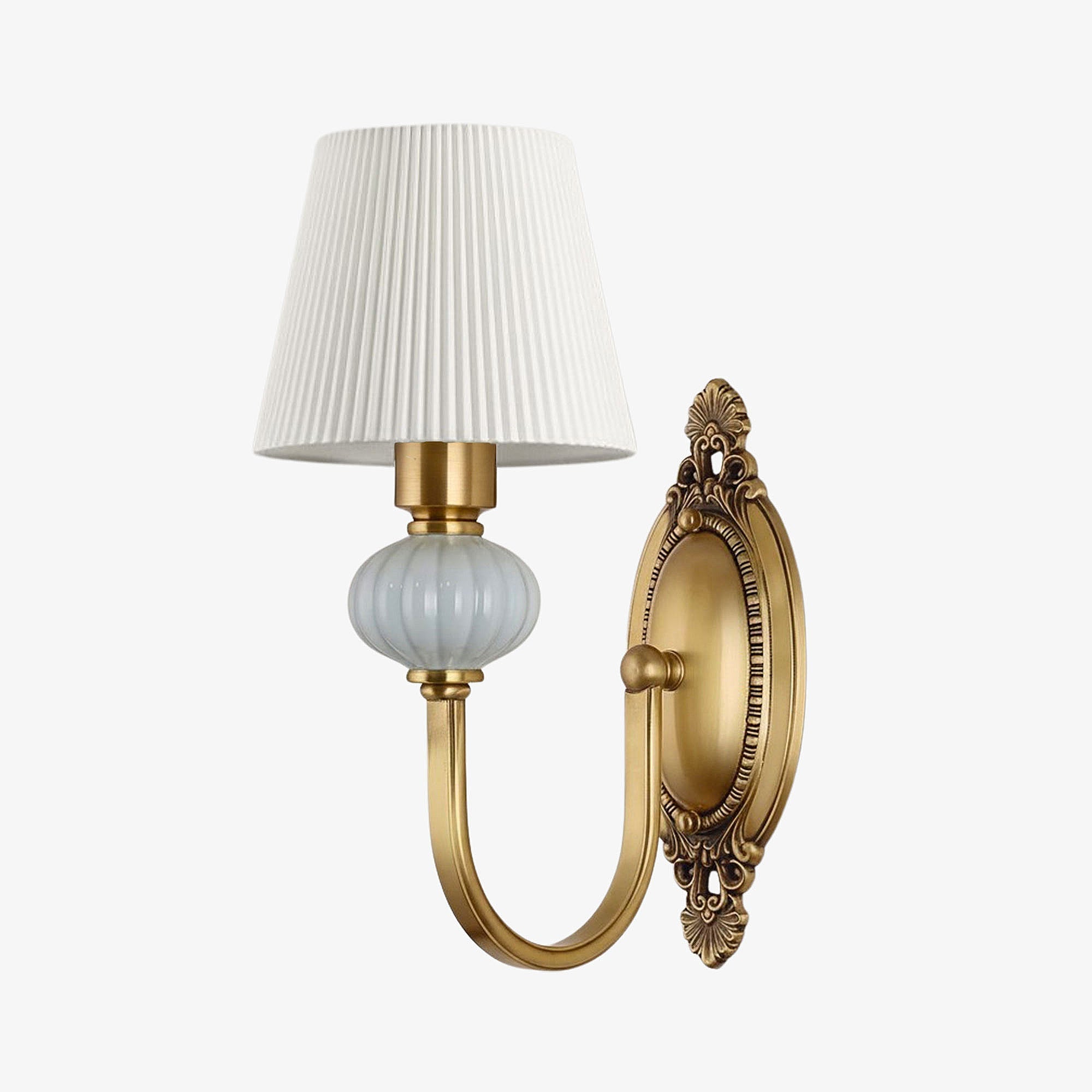 Lodge Wall Lamp Ceramic&Fabric&Metal