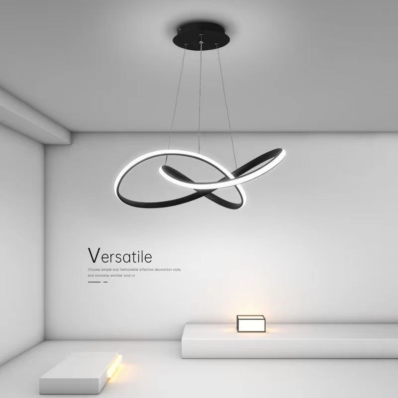 Arisha Modern Led Pendant Light, Black/White, Living Room/Bedroom - Lamp Copper