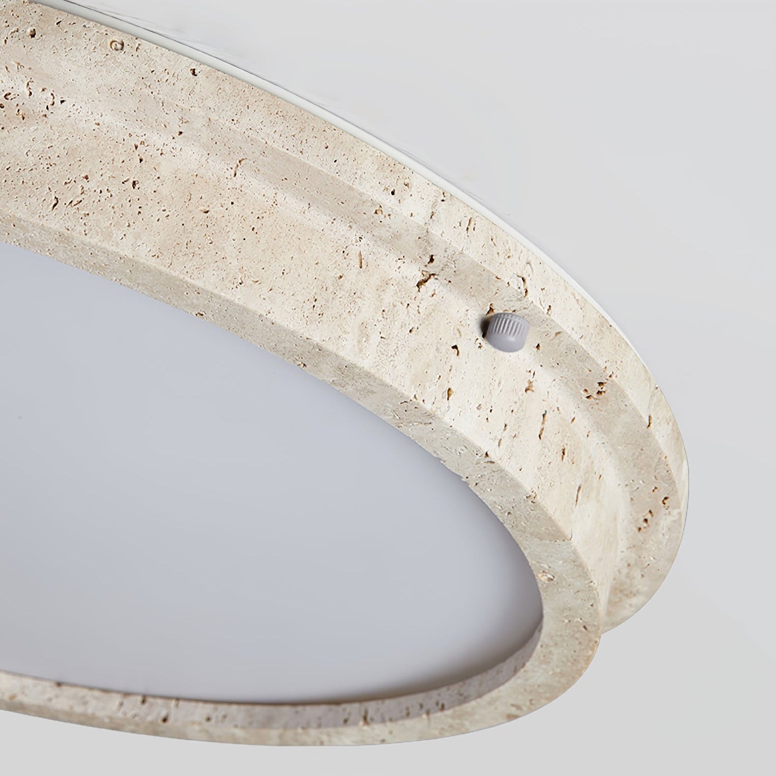 Altheion Travertine Ceiling Light - Lamp Copper