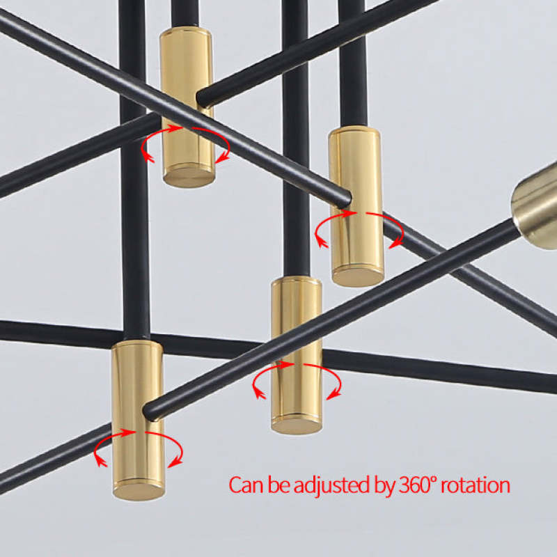 Lindsy Retro Satellite Shape Ceiling Light - Lamp Copper