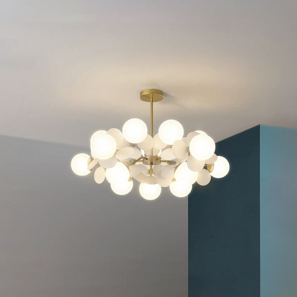 Nexen Multicolored Flower Branch Chandelier Living Room - Lamp Copper
