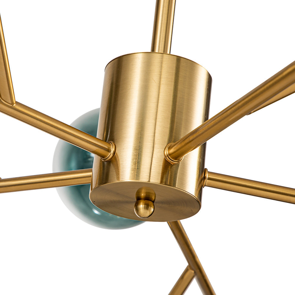 Nattli Glass Globe Bubble Chandelier - Lamp Copper