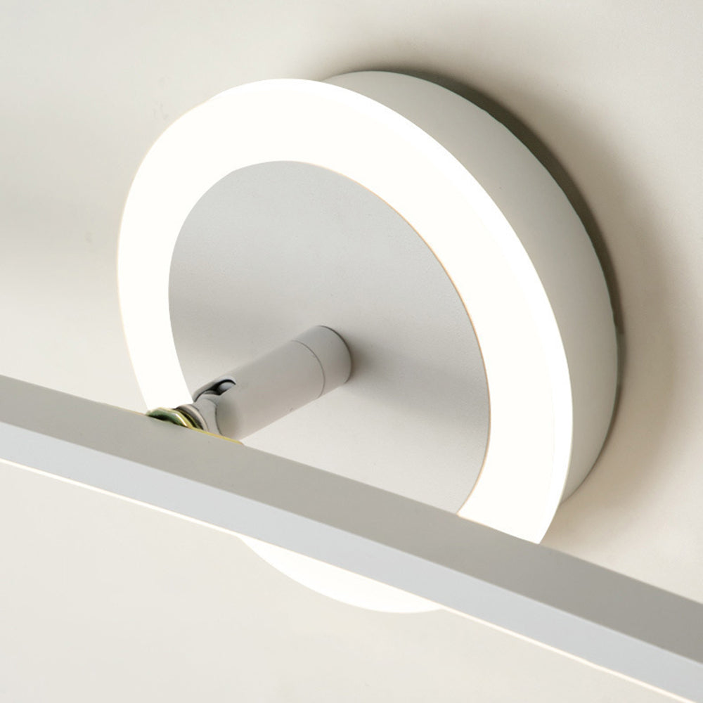 Arisha Modern Linear Metal Wall Lamp, White - Lamp Copper