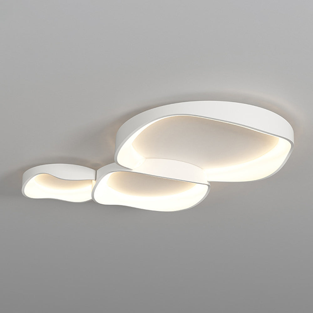 Arisha Modern Wave Flush Mount Ceiling Light - Lamp Copper