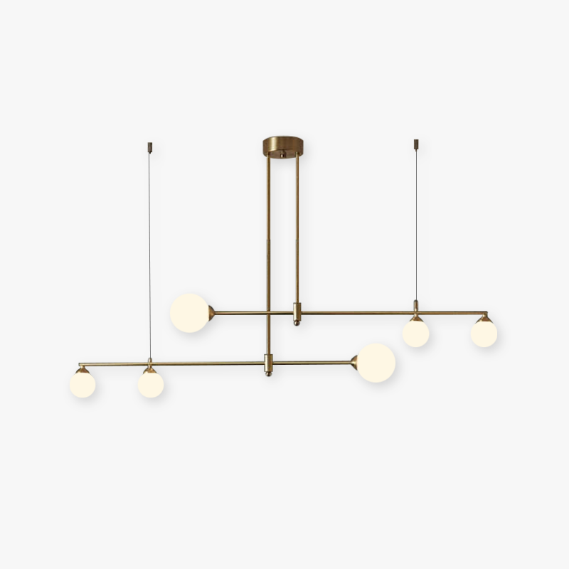 Valentina Modern Golden Bubble Copper Pendant Light - Lamp Copper