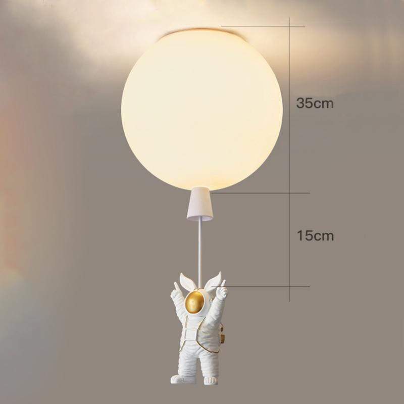 Aria Astronaut Balloon Flush Mount Ceiling Light, L 20/25/30/35cm - Lamp Copper