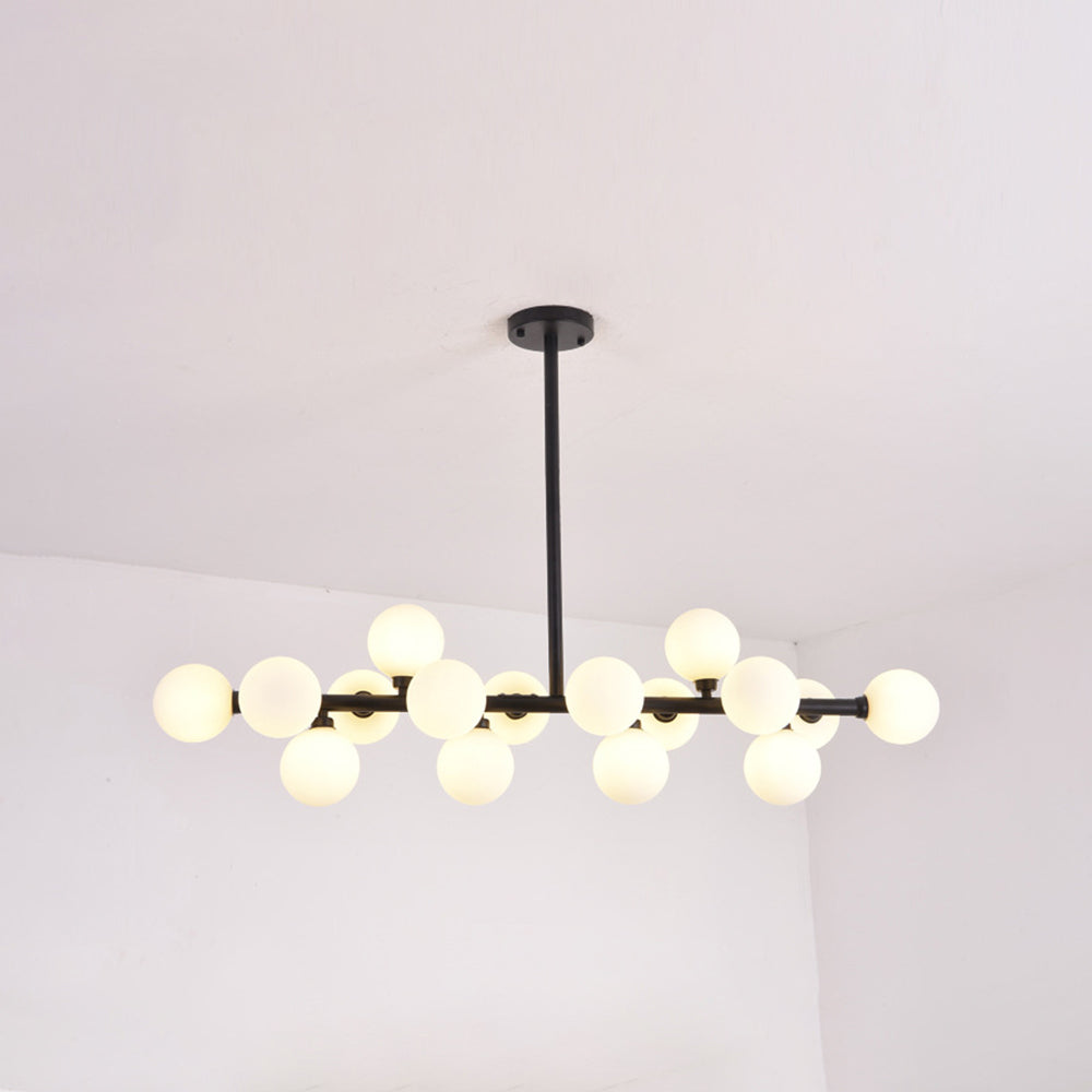Valentina Bass Glass Bubble Golden Chandelier - Lamp Copper