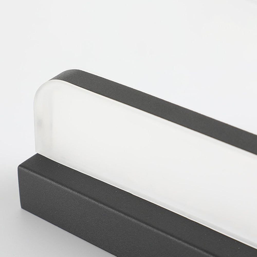 Arisha Wall Lamp Rectangular Modern, Acrylic Mirror, Black/White/Chrome/Gold, Bathroom - Lamp Copper
