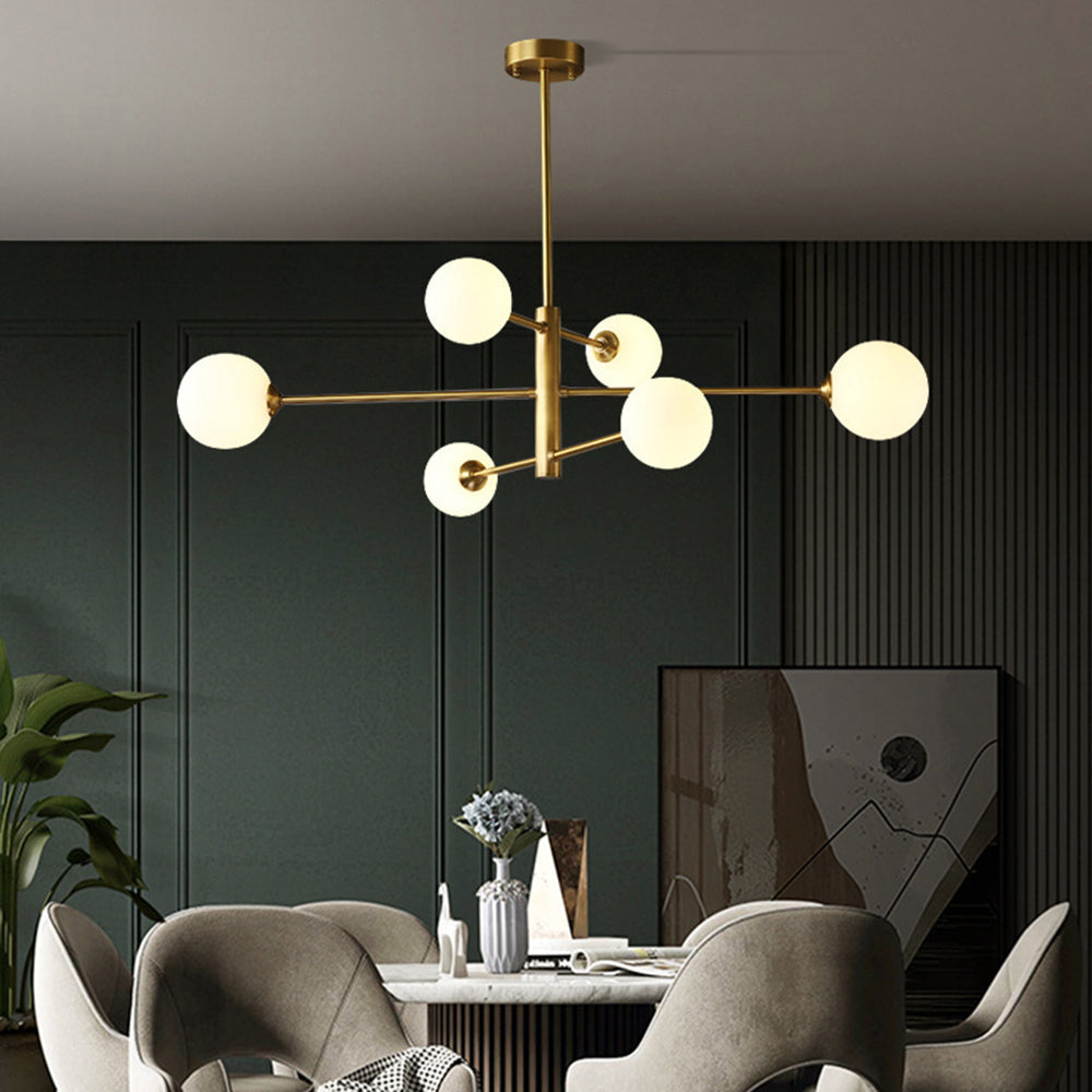 Valentina Modern Glass Shade Pendant Light, Copper/Black - Lamp Copper