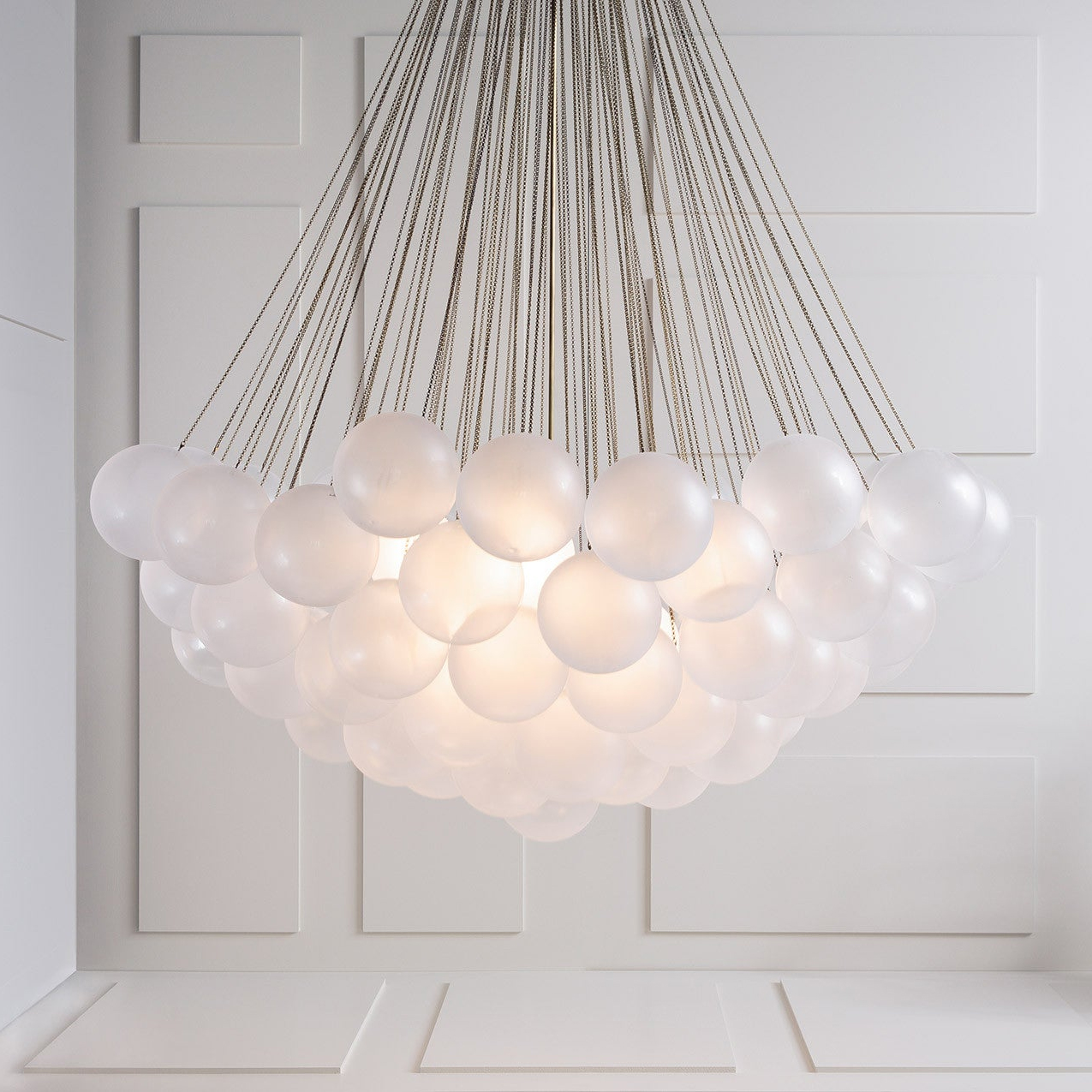 Fayne Glass Globe Pendant Light Bubble - Lamp Copper