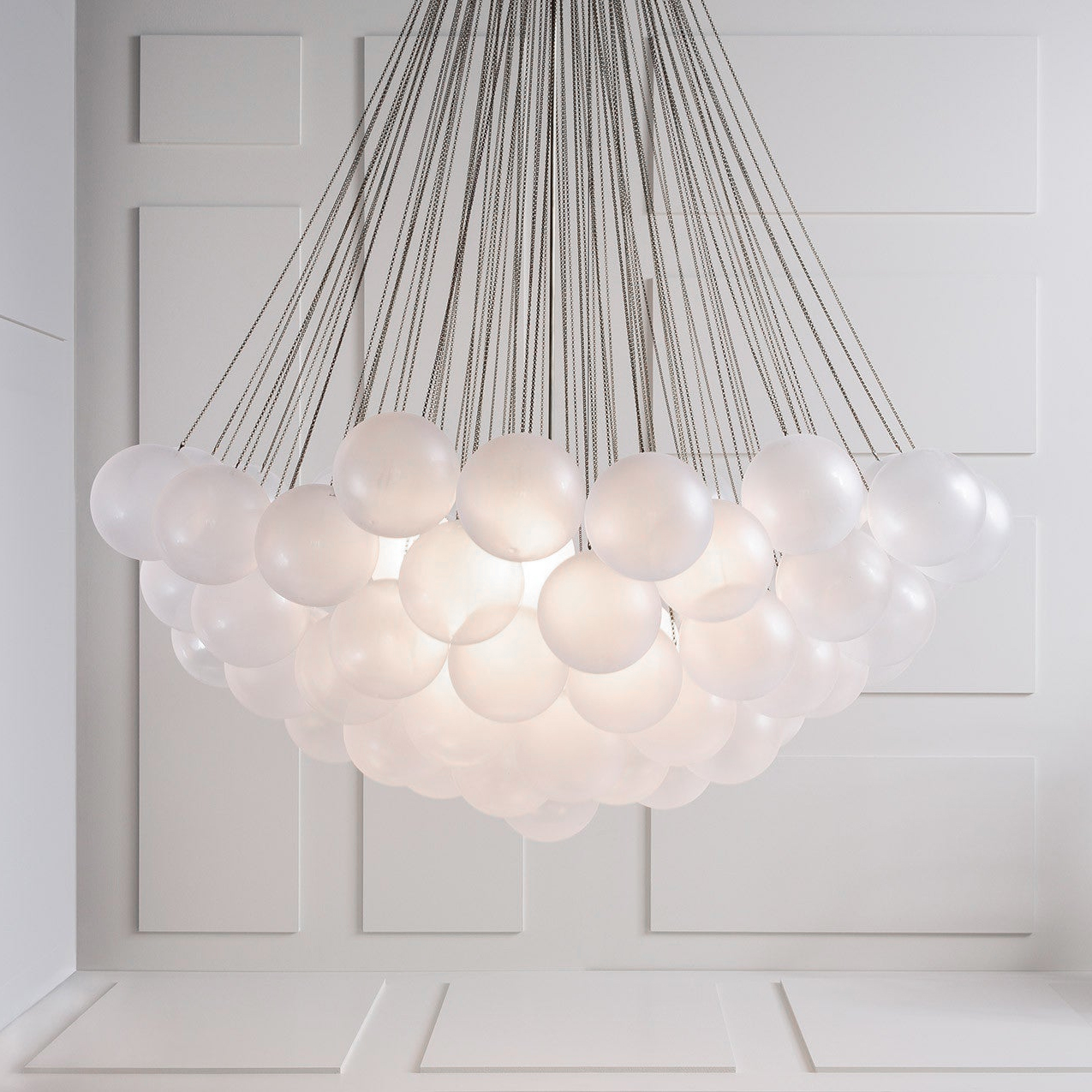 Fayne Glass Globe Pendant Light Bubble - Lamp Copper