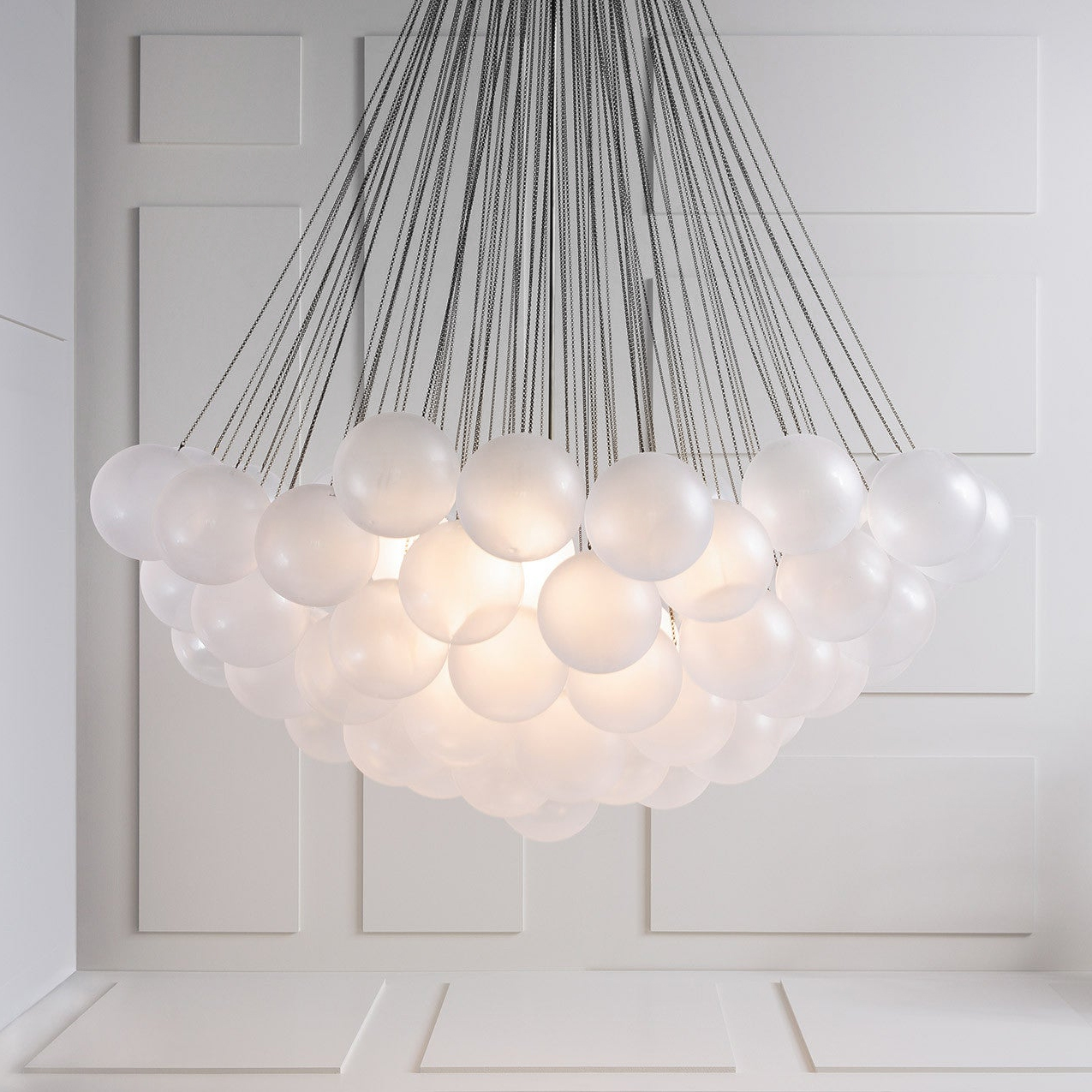 Fayne Glass Globe Pendant Light Bubble - Lamp Copper