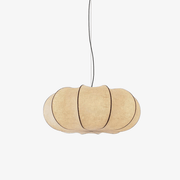 Kiyo Pumpkin Pendant Light Silk - Lamp Copper