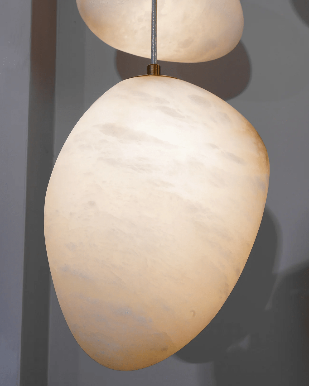 Nerida Alabaster Pendant Light - Lamp Copper